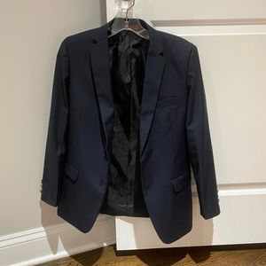 Boys navy sport coat, size 14.